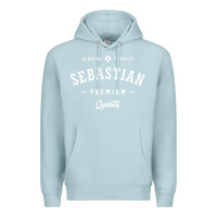 Blue Mist Sebastian Personalized Name Mens Birthday Premium Hoodie - artisFamous