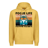 Antique Gold pogue life outer banks retro vintage Premium Hoodie - artisFamous