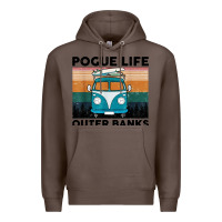 Coffee pogue life outer banks retro vintage Premium Hoodie - artisFamous