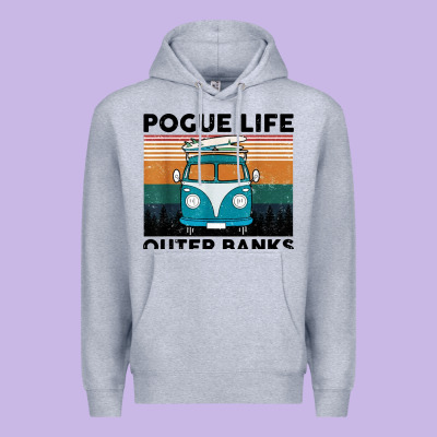 Pogue Life Outer Banks Retro Vintage Premium Hoodie Designed By Artisfamous