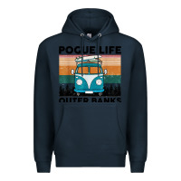 Navy pogue life outer banks retro vintage Premium Hoodie - artisFamous