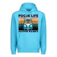 Ocean Blue pogue life outer banks retro vintage Premium Hoodie - artisFamous