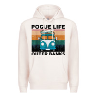 Pale Pink pogue life outer banks retro vintage Premium Hoodie - artisFamous