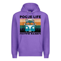 Purple pogue life outer banks retro vintage Premium Hoodie - artisFamous