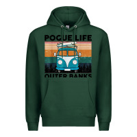 Sports Green pogue life outer banks retro vintage Premium Hoodie - artisFamous