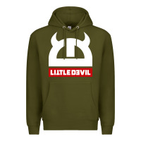 Army Green little devil Premium Hoodie - artisFamous