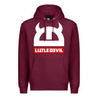 Burgundy little devil Premium Hoodie - artisFamous