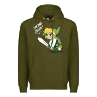 Army Green i’m not zelda Premium Hoodie - artisFamous