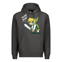 Charcoal Heather i’m not zelda Premium Hoodie - artisFamous