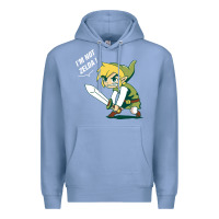 Colony Blue i’m not zelda Premium Hoodie - artisFamous