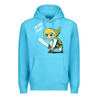 Ocean Blue i’m not zelda Premium Hoodie - artisFamous