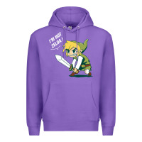 Purple i’m not zelda Premium Hoodie - artisFamous