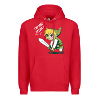Red i’m not zelda Premium Hoodie - artisFamous