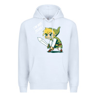 White i’m not zelda Premium Hoodie - artisFamous