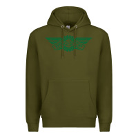 Army Green wingstop Premium Hoodie - artisFamous