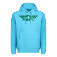 Ocean Blue wingstop Premium Hoodie - artisFamous