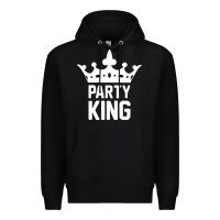 Black party king Premium Hoodie - artisFamous