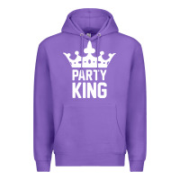 Purple party king Premium Hoodie - artisFamous