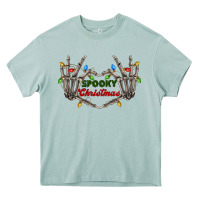 Arona spooky christmas skeleton hands Heavy Core Tee - FaDigitalArtStudio