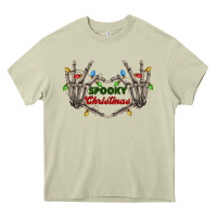Mossy spooky christmas skeleton hands Heavy Core Tee - FaDigitalArtStudio
