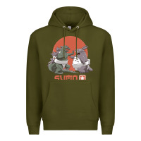 Army Green sumo pop Premium Hoodie - artisFamous