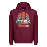 Burgundy sumo pop Premium Hoodie - artisFamous