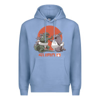Colony Blue sumo pop Premium Hoodie - artisFamous