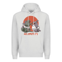 Dove Grey sumo pop Premium Hoodie - artisFamous