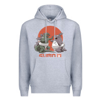 Heather Grey sumo pop Premium Hoodie - artisFamous