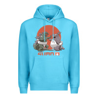 Ocean Blue sumo pop Premium Hoodie - artisFamous