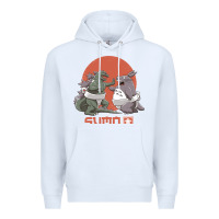 White sumo pop Premium Hoodie - artisFamous