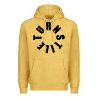 Antique Gold TURNSTILE BLACK ON WHITE Premium Hoodie - artisFamous