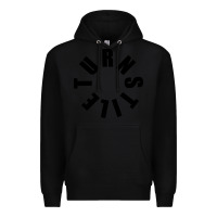 Black TURNSTILE BLACK ON WHITE Premium Hoodie - artisFamous