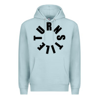 Blue Mist TURNSTILE BLACK ON WHITE Premium Hoodie - artisFamous