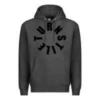 Charcoal Heather TURNSTILE BLACK ON WHITE Premium Hoodie - artisFamous