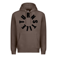 Coffee TURNSTILE BLACK ON WHITE Premium Hoodie - artisFamous