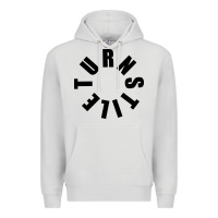 Dove Grey TURNSTILE BLACK ON WHITE Premium Hoodie - artisFamous