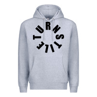 Heather Grey TURNSTILE BLACK ON WHITE Premium Hoodie - artisFamous