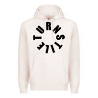 Pale Pink TURNSTILE BLACK ON WHITE Premium Hoodie - artisFamous