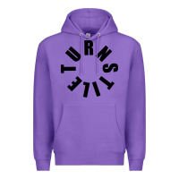 Purple TURNSTILE BLACK ON WHITE Premium Hoodie - artisFamous
