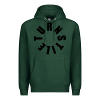 Sports Green TURNSTILE BLACK ON WHITE Premium Hoodie - artisFamous