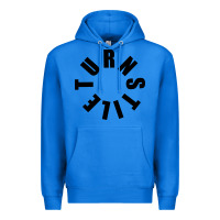 True Royal TURNSTILE BLACK ON WHITE Premium Hoodie - artisFamous