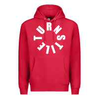 Cardinal TURNSTILE WHITE ON BLACK. Premium Hoodie - artisFamous