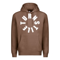 Chestnut TURNSTILE WHITE ON BLACK. Premium Hoodie - artisFamous
