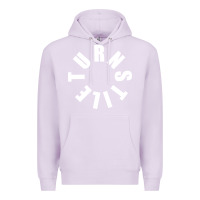 Lilac TURNSTILE WHITE ON BLACK. Premium Hoodie - artisFamous