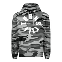 Slate Camo TURNSTILE WHITE ON BLACK. Premium Hoodie - artisFamous