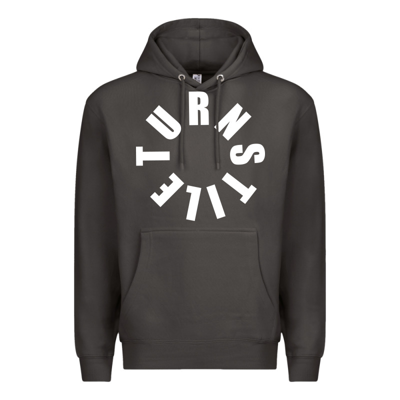Turnstile White On Black. Premium Hoodie by artisFamous | Teevron