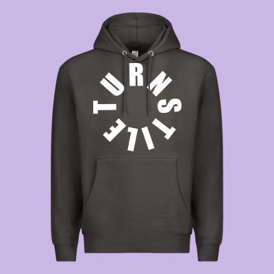 Turnstile White On Black. Premium Hoodie Designed By Artisfamous