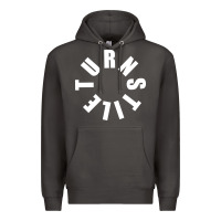 Smoke TURNSTILE WHITE ON BLACK. Premium Hoodie - artisFamous