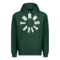 Sports Green TURNSTILE WHITE ON BLACK. Premium Hoodie - artisFamous